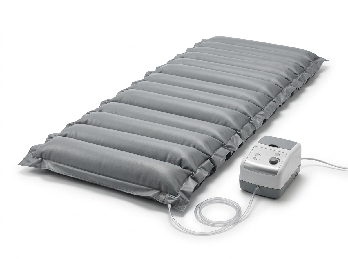 Alternating pressure mattress pad with pump