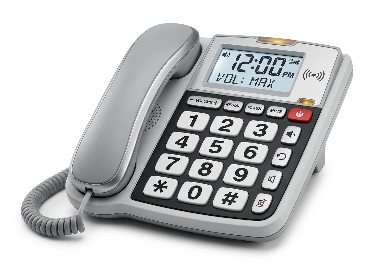 Amplified / large-button phone