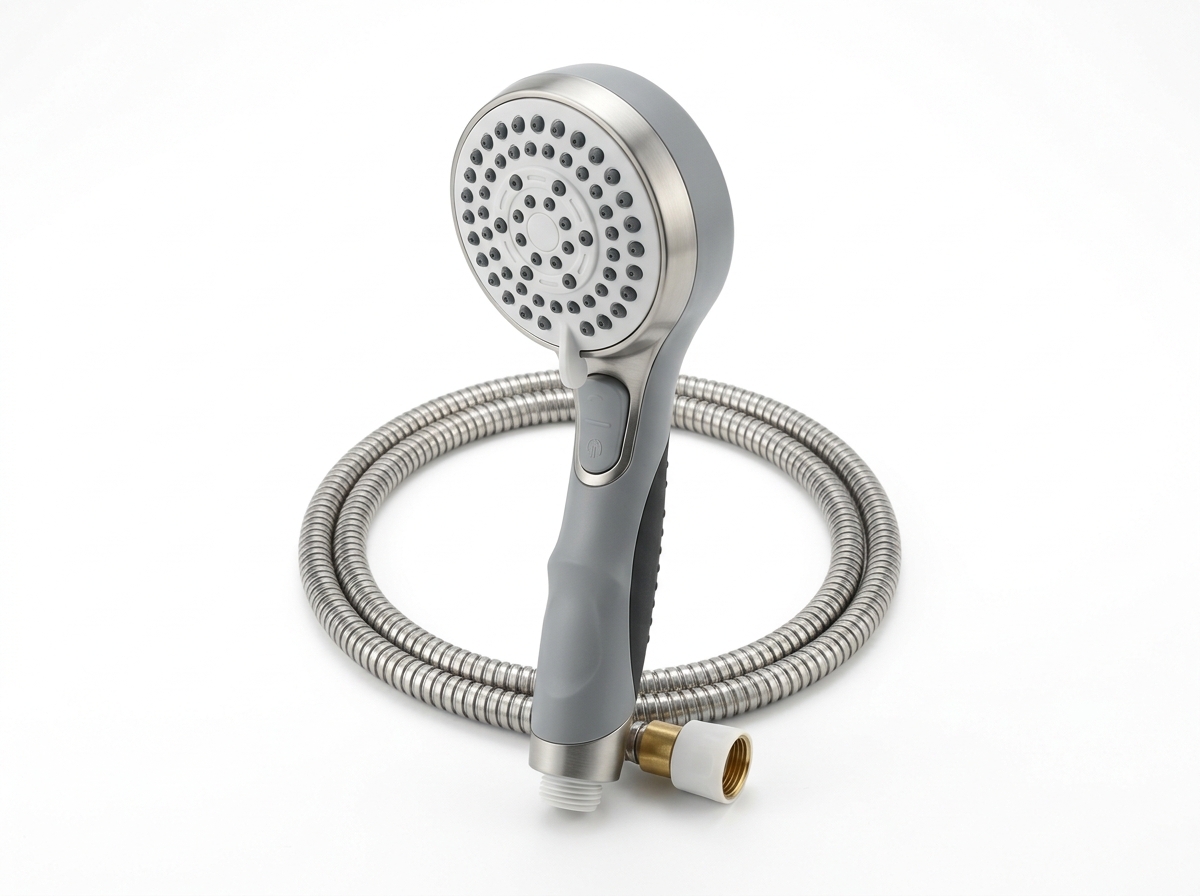 Handheld shower head with hose