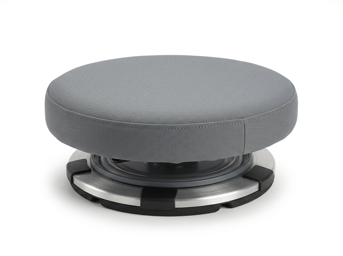 Round swivel seat cushion for a car seat